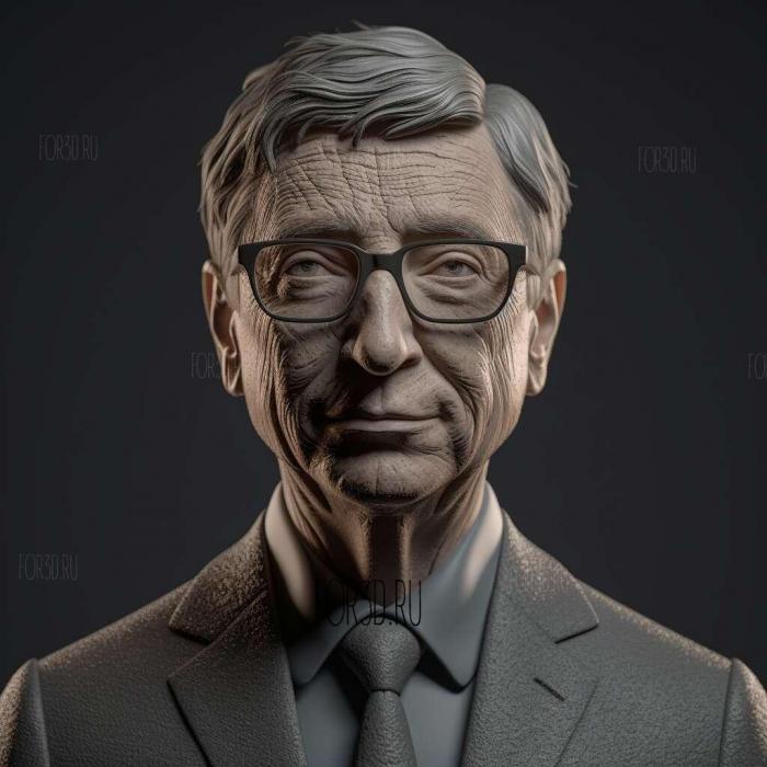 bill gates 2 stl model for CNC